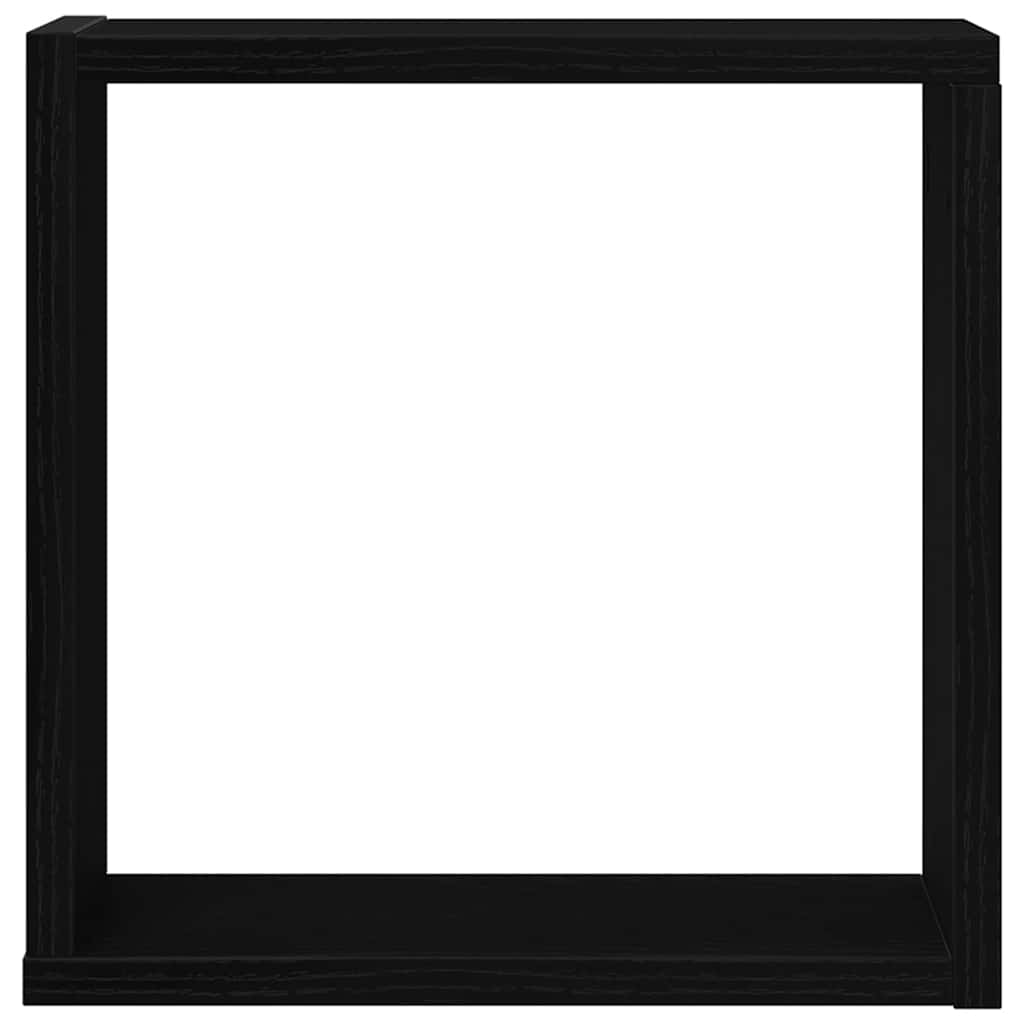 vidaXL Ράφια Τοίχου Κύβοι 6 τεμ. Μαύρο Δρυς 30x15x30 εκ. από Τεχνητό Ξύλο