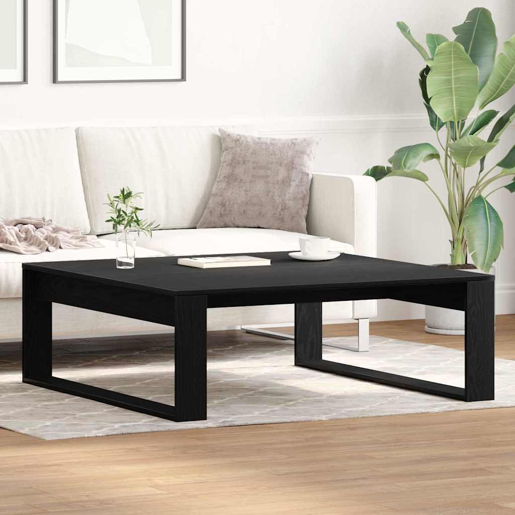 vidaXL Τραπεζάκι σαλονιού Μαύρη Οξυά 100 x 100 x 35 cm