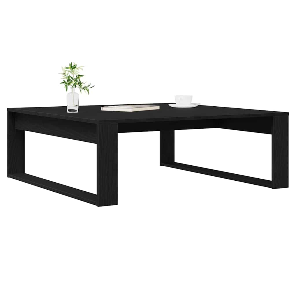 vidaXL Τραπεζάκι σαλονιού Μαύρη Οξυά 100 x 100 x 35 cm