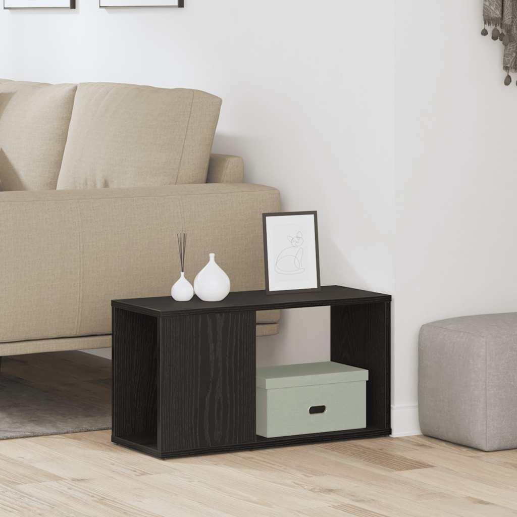 vidaXL Έπιπλο Τηλεόρασης Μαύρο Δρυς 60x24x32 εκ. από Τεχνητό Ξύλο