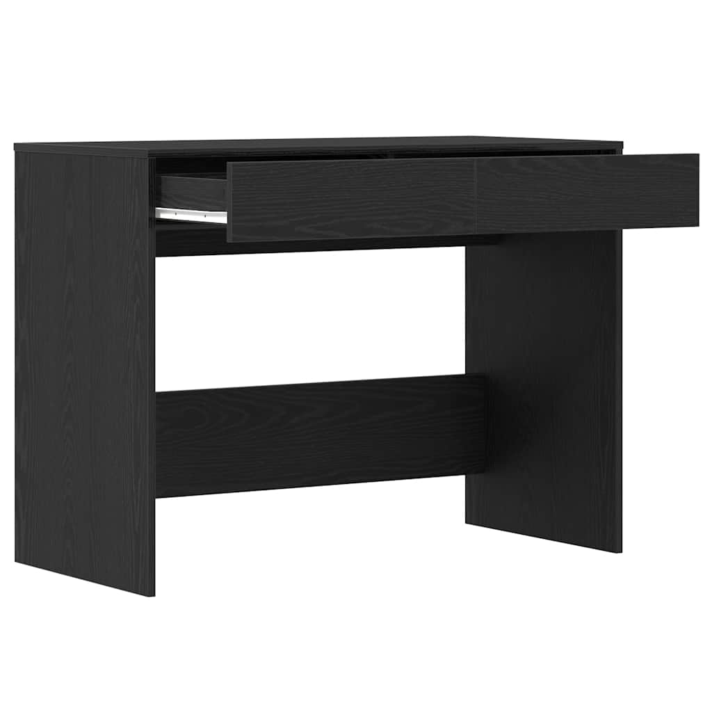 vidaXL Γραφείο Μαύρη Δρυς 101 x 50 x 76,5 εκ. από Τεχνητό Ξύλο