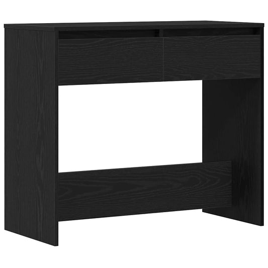 vidaXL Κονσόλα Τραπεζιού Μαύρη Δρυς 89 x 41 x 76,5 εκ. από Τεχνητό Ξύλο