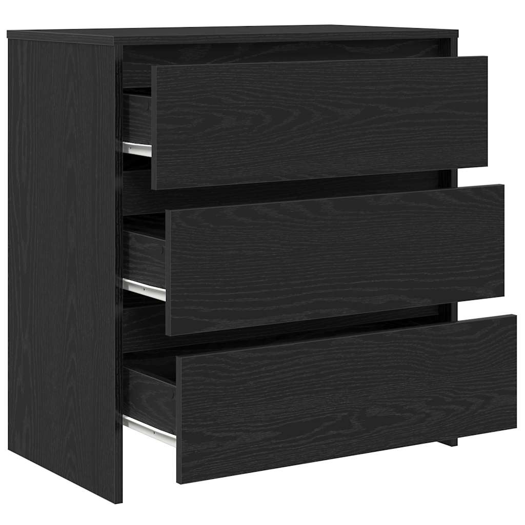 vidaXL Μπουφές Μαύρης Δρυός 70x41x75 εκ. από Τεχνητό Ξύλο