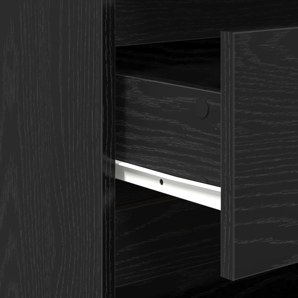 vidaXL Μπουφές Μαύρης Δρυός 70x41x75 εκ. από Τεχνητό Ξύλο