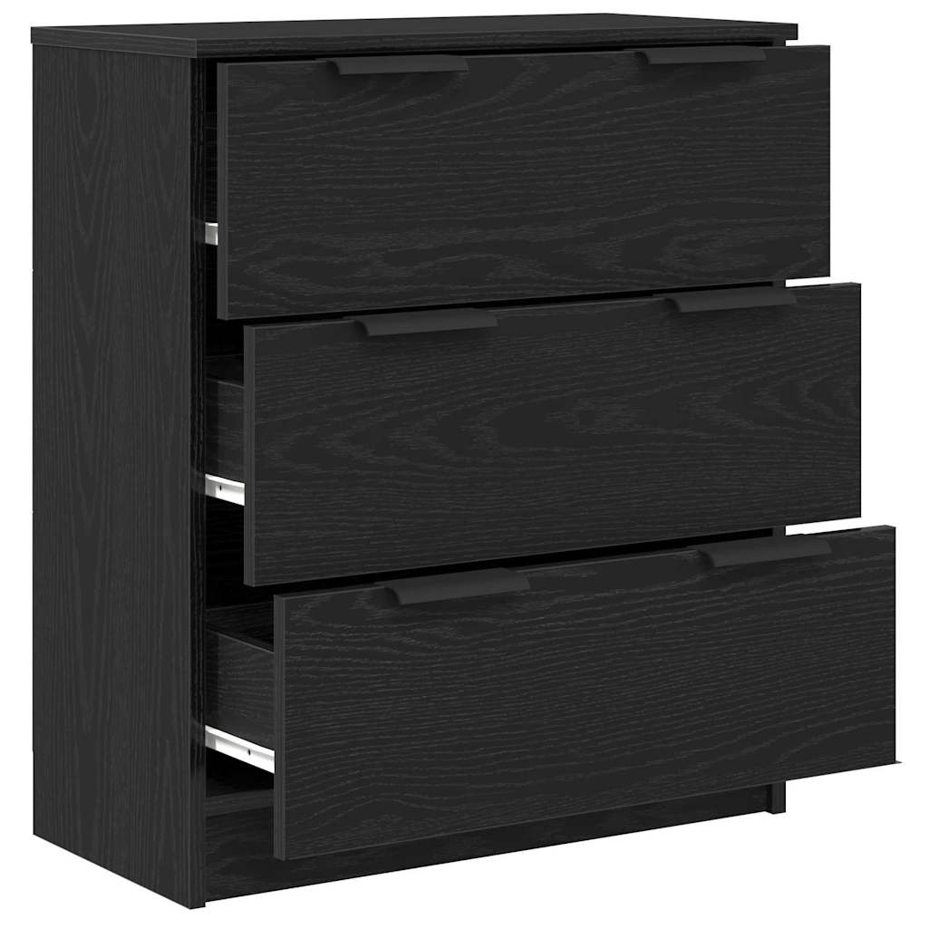 vidaXL Πλαϊνό γραφείο Μαύρο 60 x 30 x 70 εκ. Επεξεργασμένο ξύλο