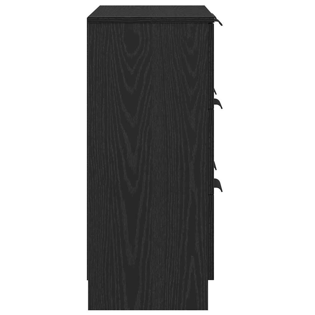 vidaXL Πλαϊνό γραφείο Μαύρο 60 x 30 x 70 εκ. Επεξεργασμένο ξύλο