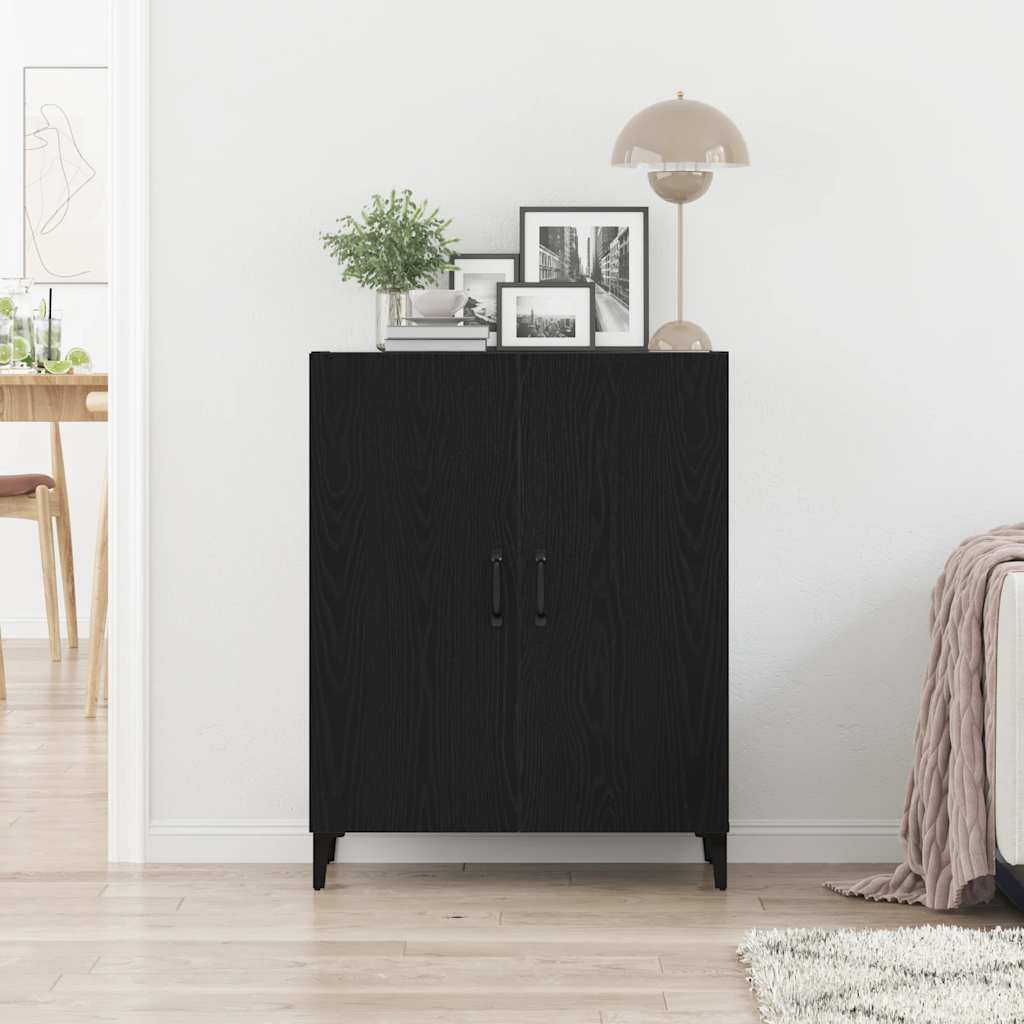 vidaXL Μπουφές Μαύρης Δρυός 69,5x34x90 εκ. από Τεχνητό Ξύλο