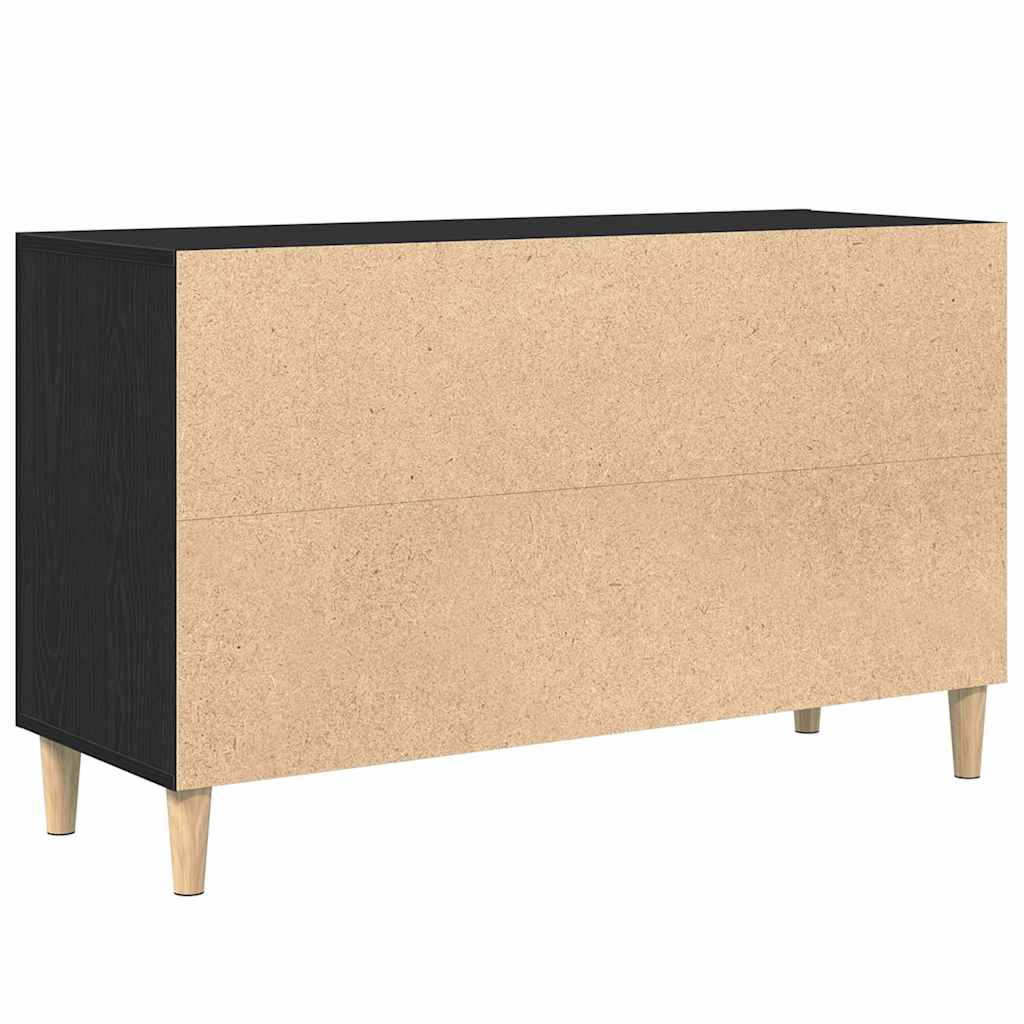 vidaXL Μπουφές Μαύρος Δρυς 100x36x60 εκ. από Τεχνητό Ξύλο