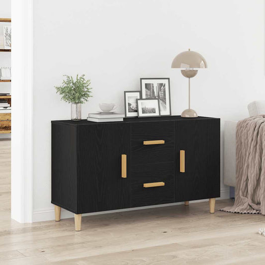 vidaXL Μπουφές Μαύρος Δρυς 100x36x60 εκ. από Τεχνητό Ξύλο