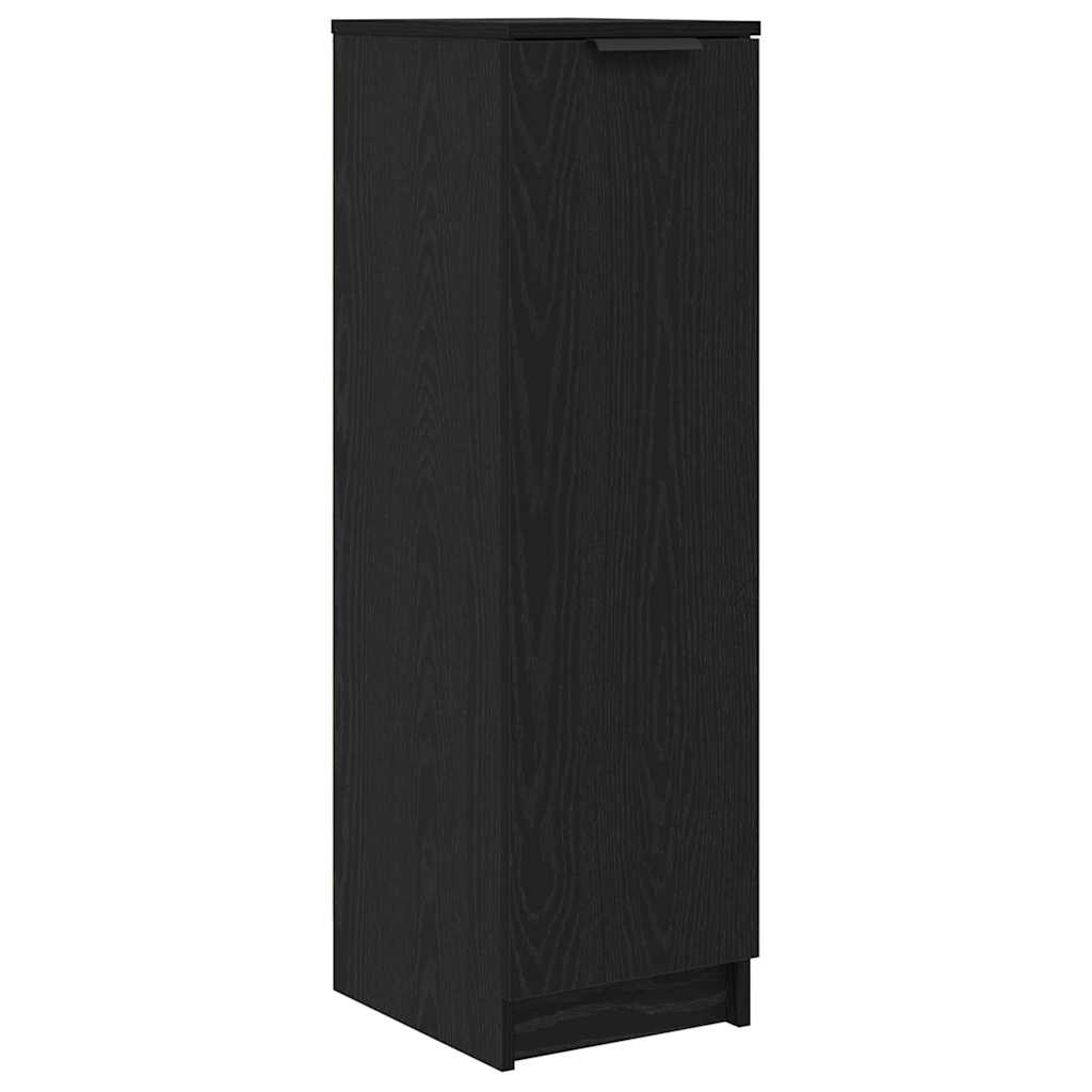 vidaXL Παπουτσοθήκη Μαύρη δρυς 29.5 x 35 x 101 εκ. Επεξεργασμένο ξύλο