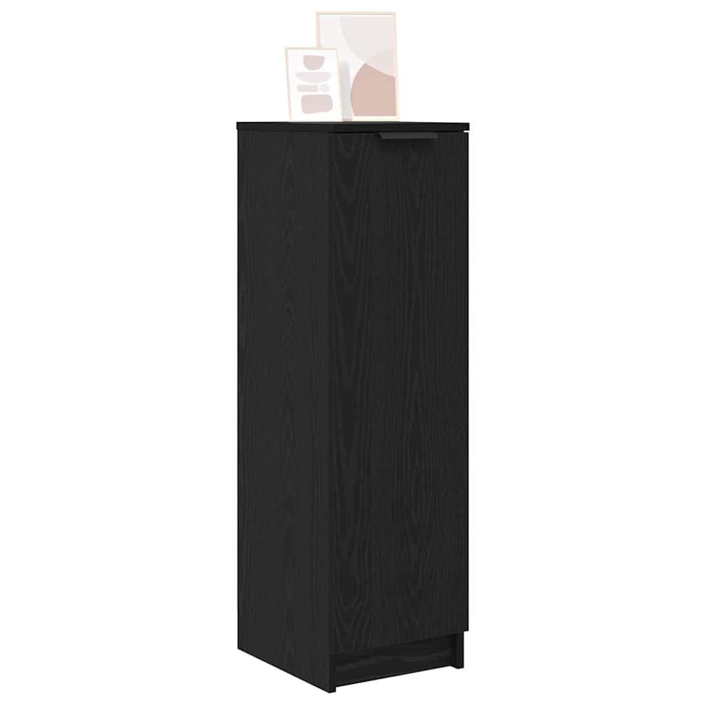vidaXL Παπουτσοθήκη Μαύρη δρυς 29.5 x 35 x 101 εκ. Επεξεργασμένο ξύλο