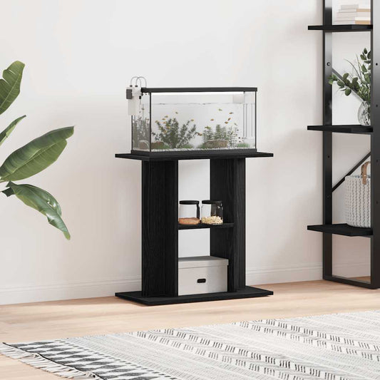 vidaXL Βάση Ενυδρείου Μαύρη Δρυς 60x30x60 εκ. από Τεχνητό Ξύλο