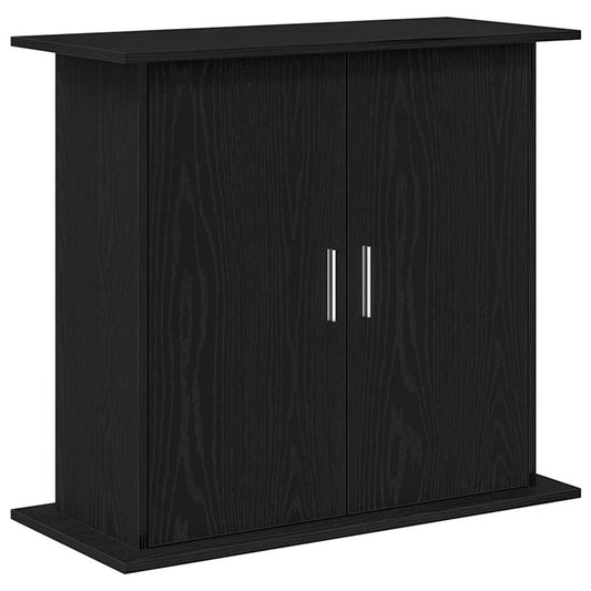 vidaXL Βάση Ενυδρείου Μαύρη Δρυς 81x36x73 εκ. από Τεχνητό Ξύλο