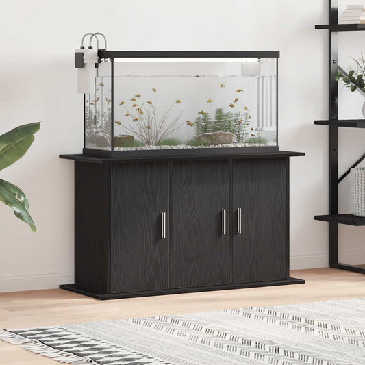 vidaXL Βάση Ενυδρείου Μαύρη Δρυς 101x41x58 εκ. από Τεχνητό Ξύλο