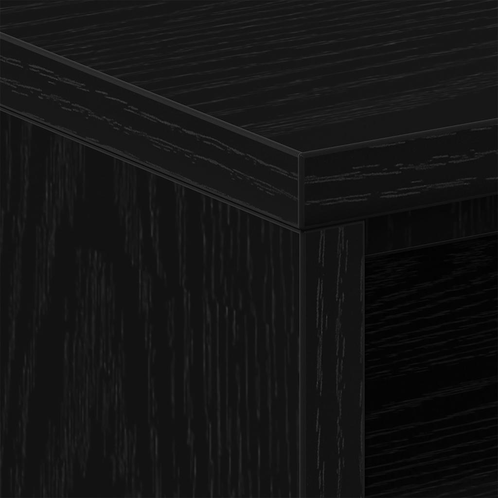 vidaXL Κομοδίνα 2 τεμ. Μαύρη Δρυς 40x30x40 εκ. από Τεχνητό Ξύλο