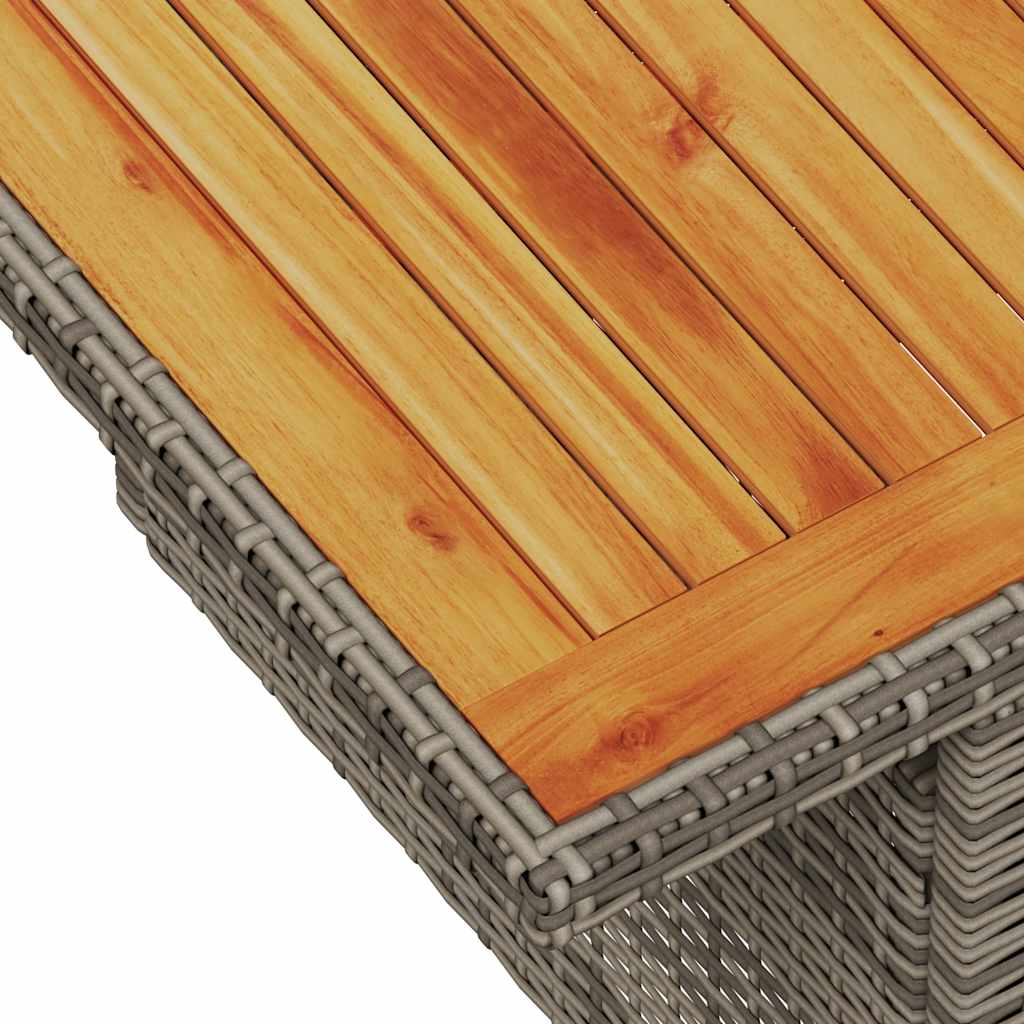 vidaXL Σετ Σαλονιού Κήπου 7 τεμ. Γκρι Συνθετικό Ρατάν με Μαξιλάρια