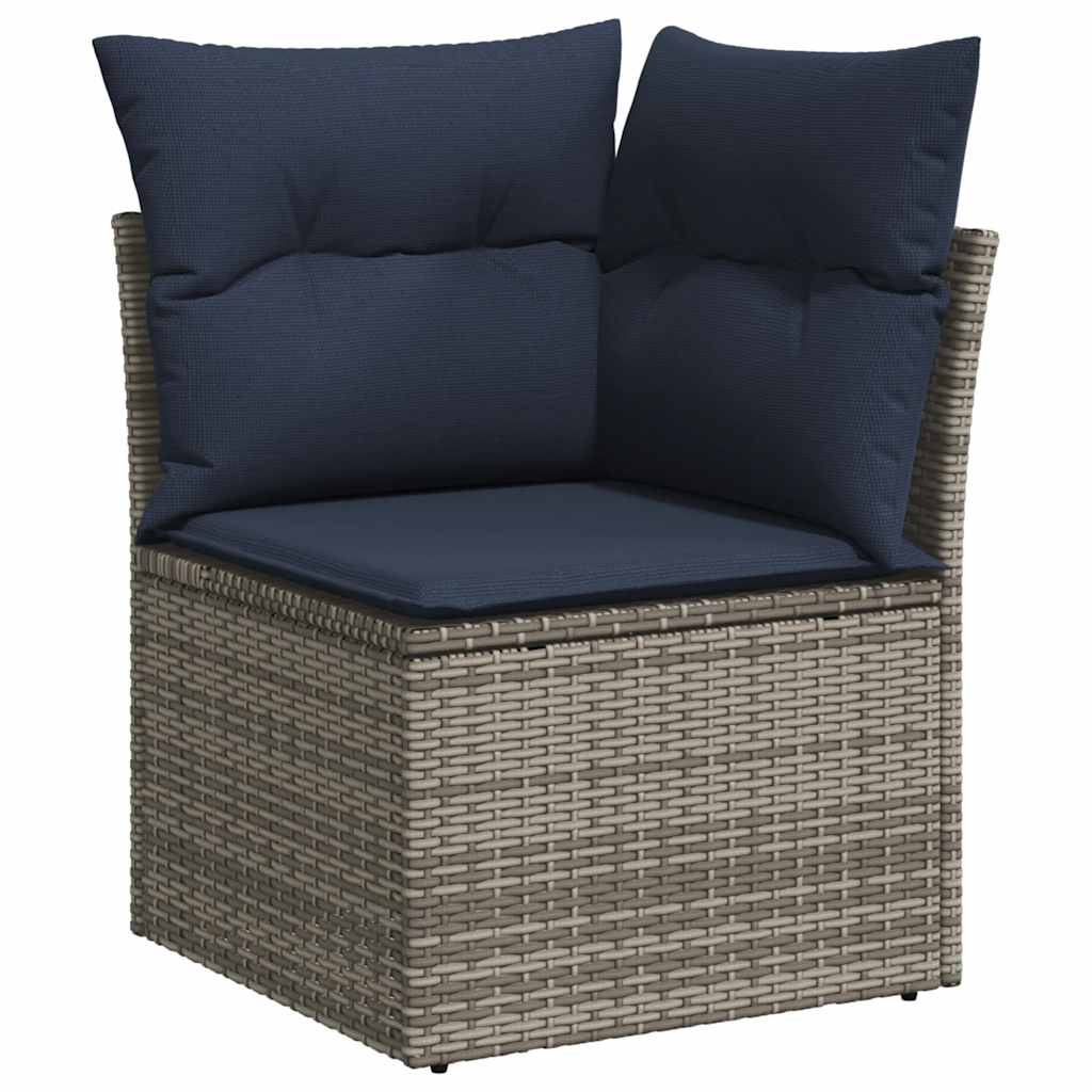 vidaXL Σετ Καναπέδων Κήπου 8 Τεμαχίων με Μαξιλάρια από Καφέ Συνθετικό Ρατάν Ακακίας
