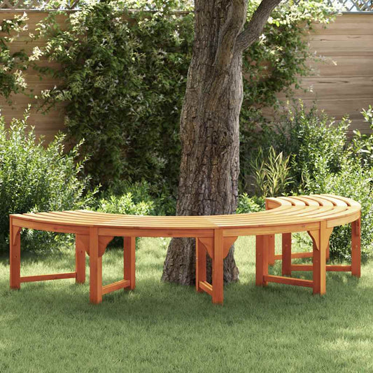 vidaXL Παγκάκι Δέντρου Καφέ 160 x 160 x 45εκ. Μασίφ ξύλο ευκαλύπτου