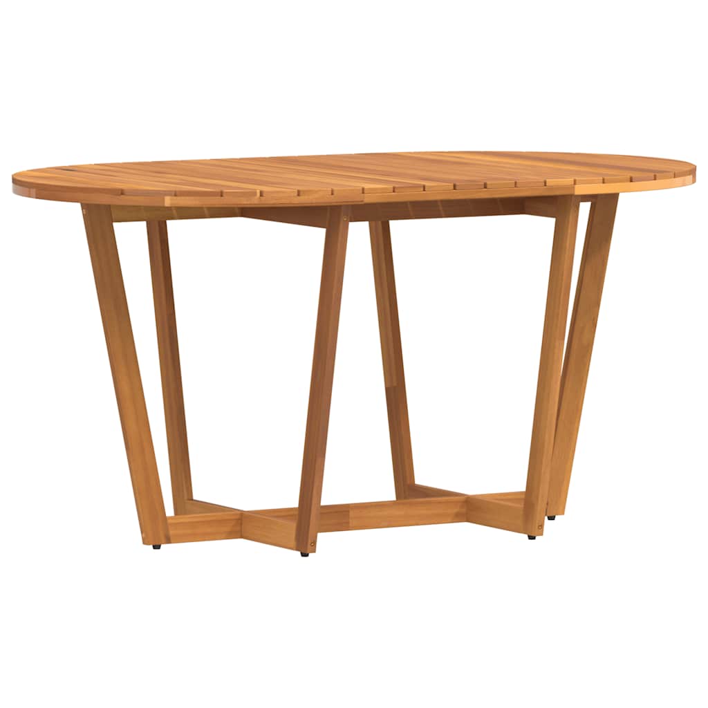 vidaXL Τραπεζαρία Κήπου Οβάλ 150 x 90 x 75 εκ. από Μασίφ Ξύλο Ακακίας