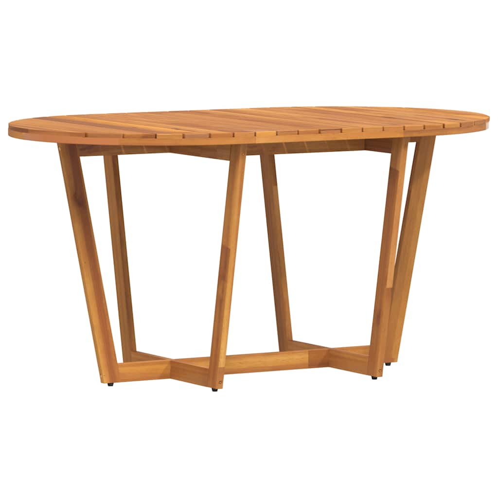 vidaXL Τραπεζαρία Κήπου Οβάλ 150 x 90 x 75 εκ. από Μασίφ Ξύλο Ακακίας