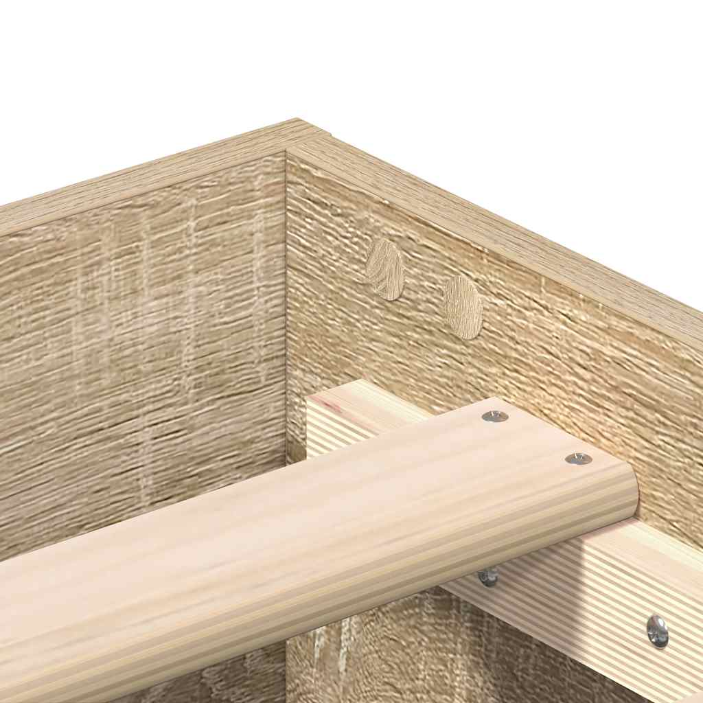 vidaXL Πλαίσιο κρεβατιού χωρίς στρώμα 200x200 εκ. Επεξεργασμένο Ξύλο