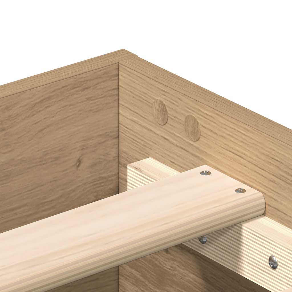 vidaXL Πλαίσιο κρεβατιού χωρίς στρώμα 200x200 εκ. Επεξεργασμένο Ξύλο