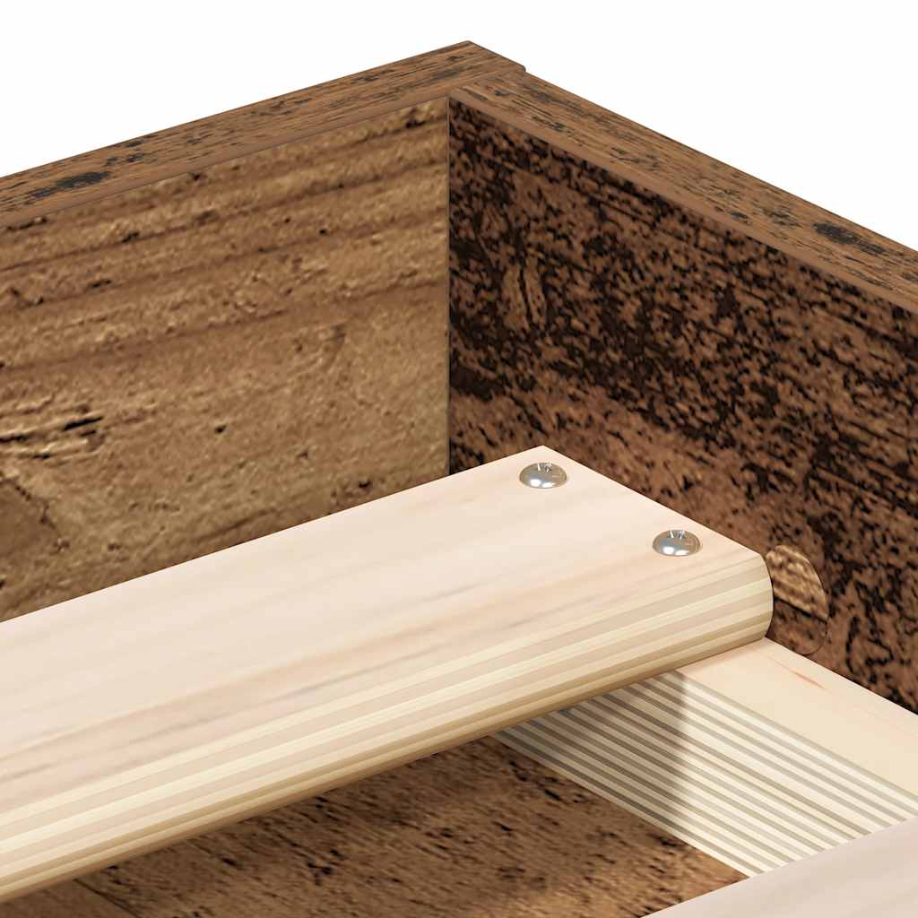 vidaXL Πλαίσιο κρεβατιού χωρίς στρώμα 100x200 εκ. Επεξεργασμένο Ξύλο