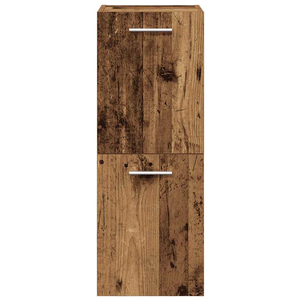 vidaXL Σετ Επίπλων Μπάνιου 4Τεμαχίων Παλιό Ξύλο από Επεξεργασμένο Ξύλο