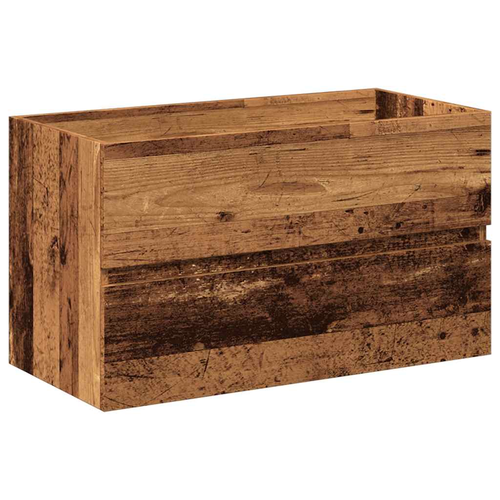 vidaXL Έπιπλα μπάνιου σετ παλαιού ξύλου κατασκευασμένο από ξύλο