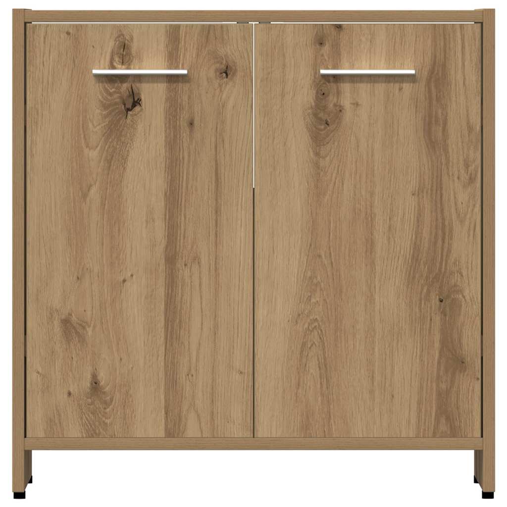 vidaXL Σετ Επίπλων Μπάνιου 4 Τεμαχίων Τεχνίτης Δρυς από Τεχν. Ξύλο