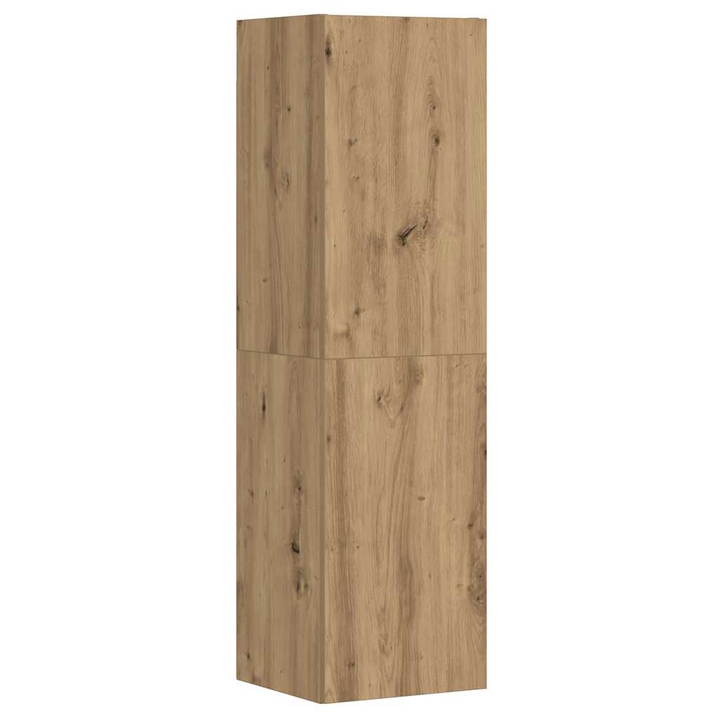 vidaXL 3 τεμαχίων σετ επίτοιχου ντουλαπιού τηλεόρασης