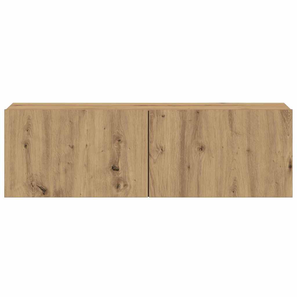 vidaXL 3 τεμαχίων σετ επίτοιχου ντουλαπιού τηλεόρασης