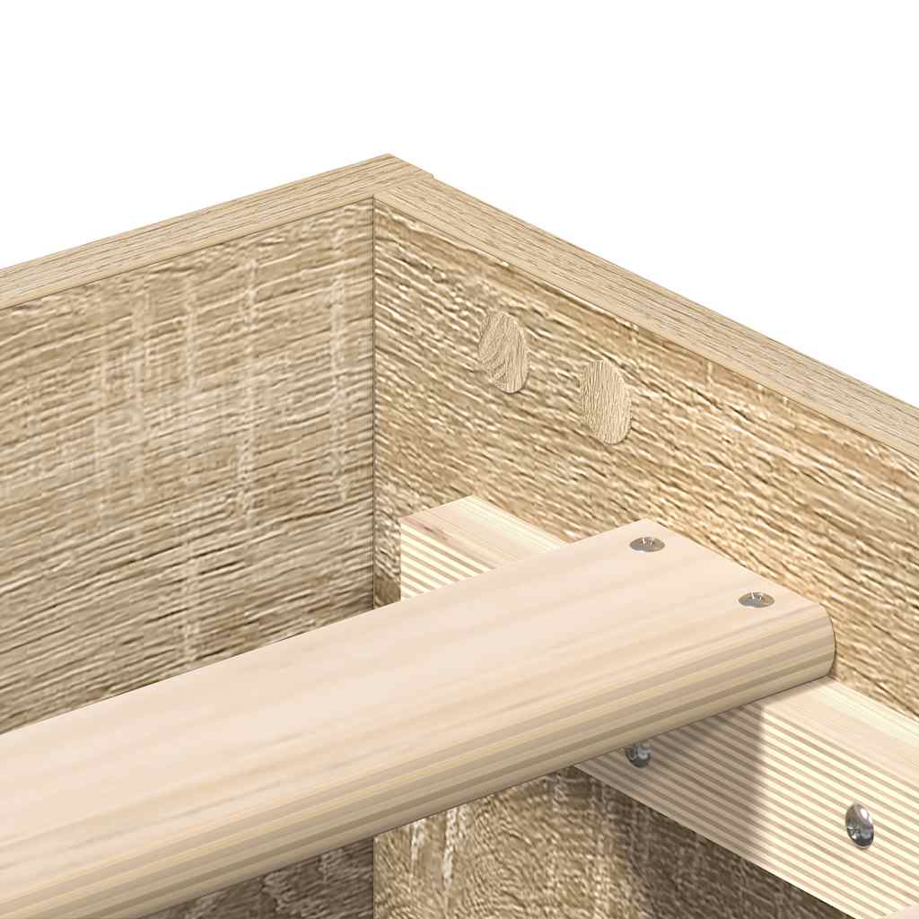 vidaXL Πλαίσιο Κρεβατιού Χωρ. Στρώμα Sonoma Δρυς 160x200 εκ. Επ. Ξύλο