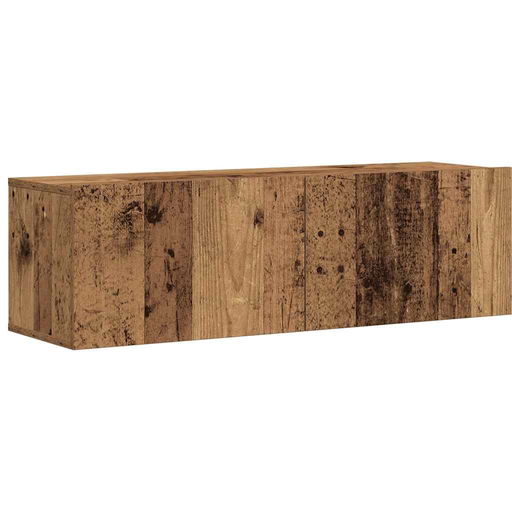 vidaXL 7 τεμαχίων ντουλάπι τηλεόρασης που τοποθετείται τοίχο από