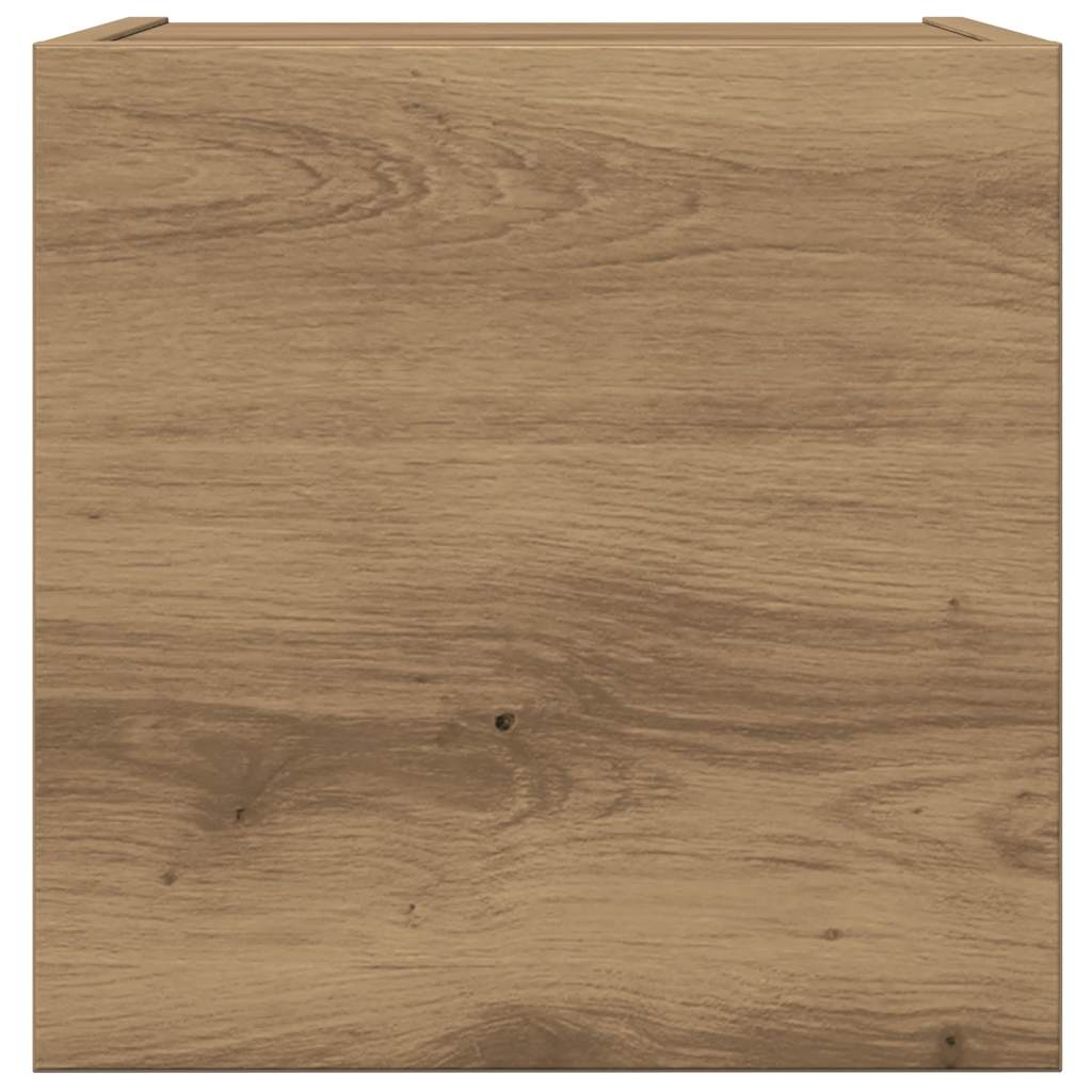 vidaXL Σετ ντουλαπιών τηλεόρασης 4 τεμαχίων Επιτοίχιο Τεχνικής Δρυς