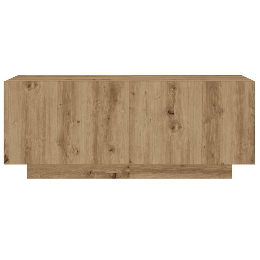 vidaXL Έπιπλο Τηλεόρασης με LED Αρτισιανή Δρυς 180x35x40 εκ Επεξ.Ξύλο