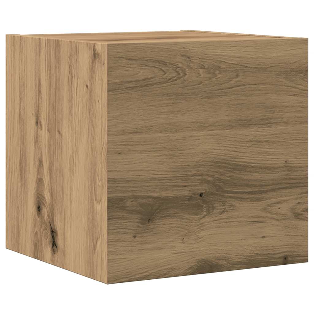 vidaXL Σετ ντουλαπιών τηλεόρασης 5 τεμαχίων Επιτοίχιο Τεχνικής Δρυς