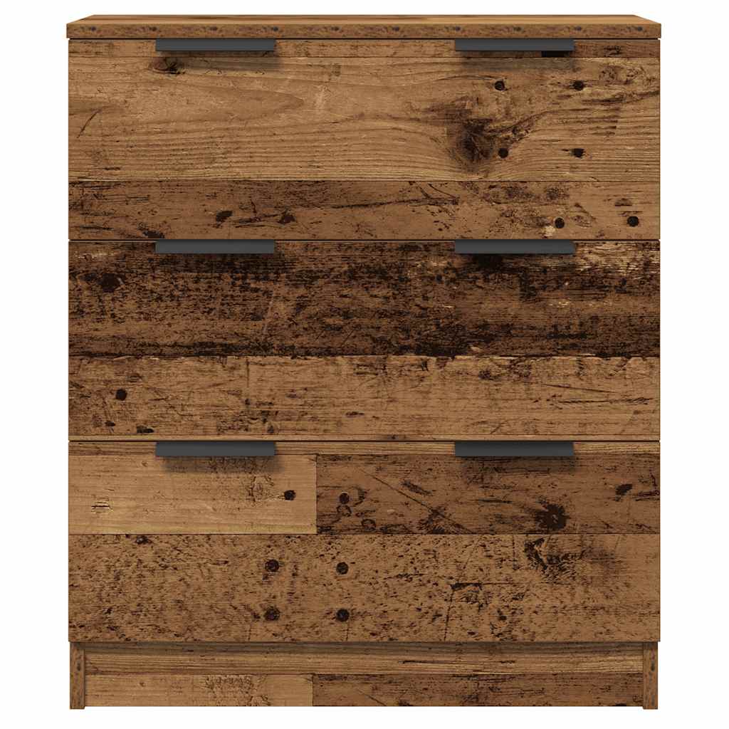 vidaXL Μπουφέδες 3 τεμάχια Παλαιό ξύλο Ξύλινο μηχανουργικό ξύλο