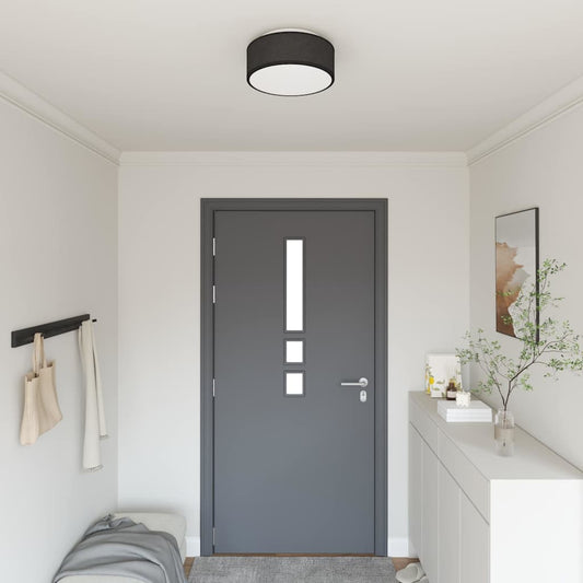 Φωτιστικά οροφής vidaXL Μαύρο Ø 30 εκ Υφασμάτινο E27