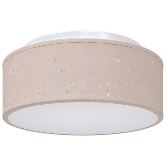 vidaXL Λάμπα Οροφής με προβολείς Taupe 30 x 30 x 13,5 εκ ύφασμα