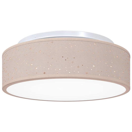 vidaXL Λάμπα Οροφής με προβολείς Taupe 38 x 38 x 13,5 εκ ύφασμα