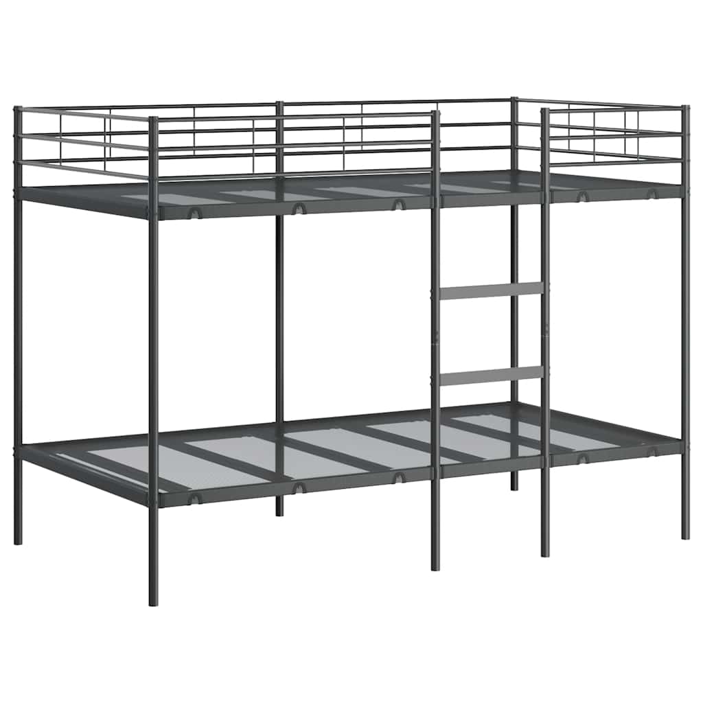vidaXL Κουκέτα χωρίς στρώμα Μαύρο 100x200 cm Ατσάλι