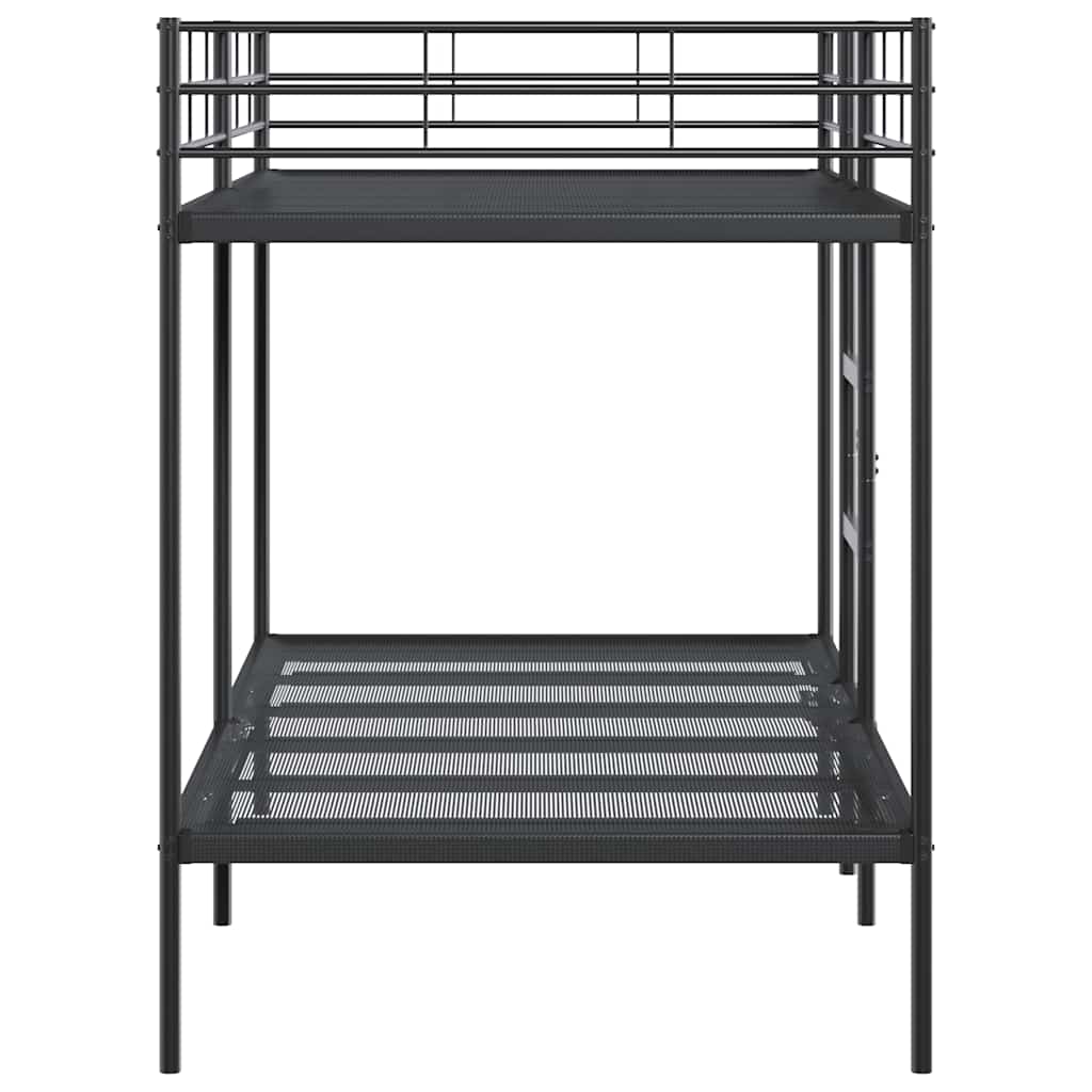 vidaXL Κουκέτα χωρίς στρώμα Μαύρο 100x200 cm Ατσάλι