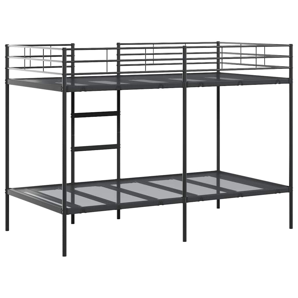 vidaXL Κουκέτα χωρίς στρώμα Μαύρο 100x200 cm Ατσάλι