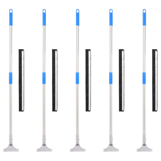 vidaXL Σκούπες δαπέδου 5 τεμ. 55x122,5 εκ. από Ατσάλι και Καουτσούκ