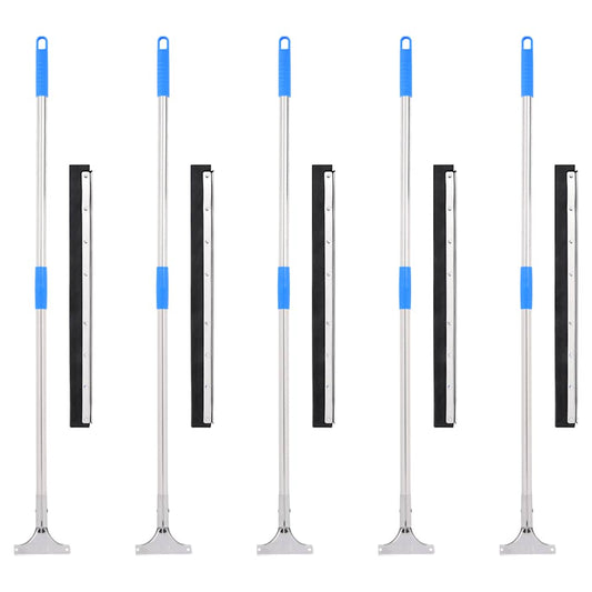 vidaXL Σκούπες δαπέδου 5 τεμ. 60x122,5 εκ. από Ατσάλι και Καουτσούκ