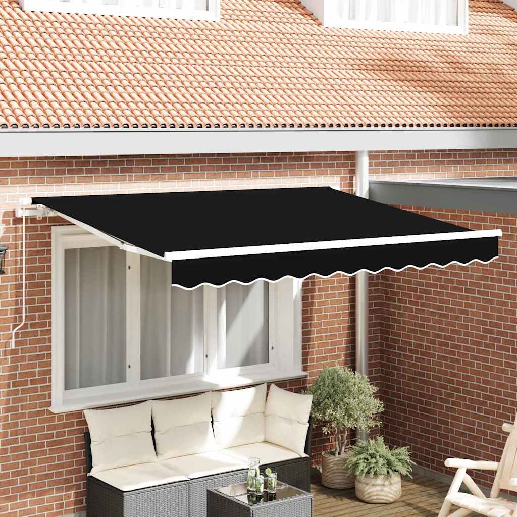 vidaXL Ύφασμα αντικατάστασης τέντας Μαύρο 280 x 245 εκ. Πολυεστέρας