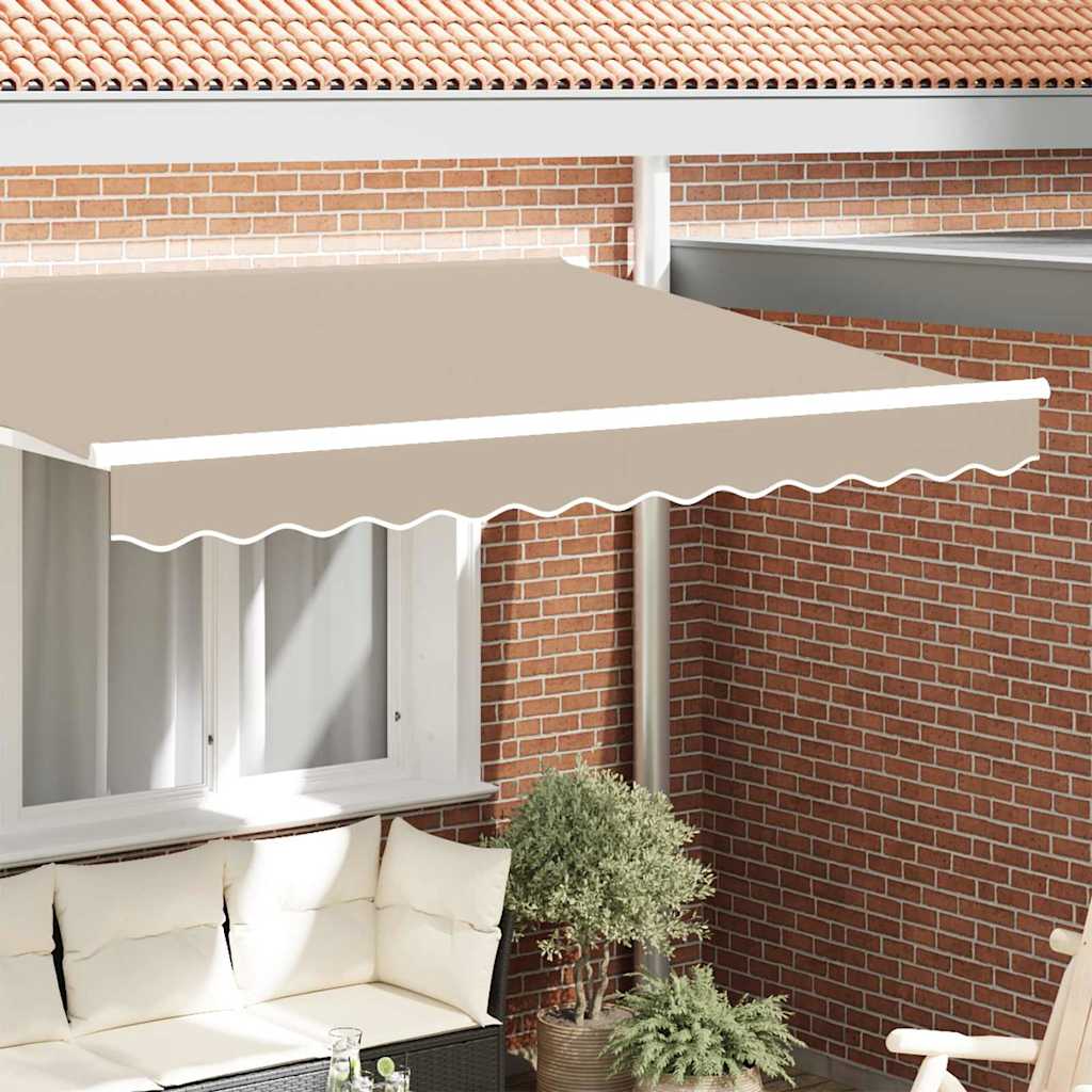 vidaXL Αντικατάσταση κουρτίνας τέντας Μπεζ 230 x 20 εκ. Πολυεστέρας