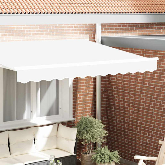 vidaXL Αντικατάσταση κουρτίνας τέντας Λευκό 330 x 20 εκ. Πολυεστέρας