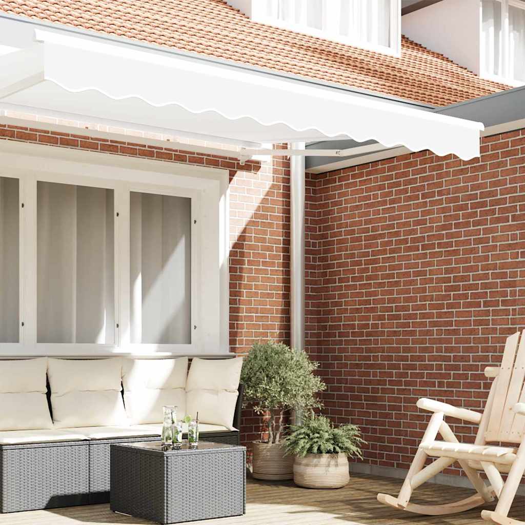 vidaXL Αντικατάσταση κουρτίνας τέντας Λευκό 330 x 20 εκ. Πολυεστέρας